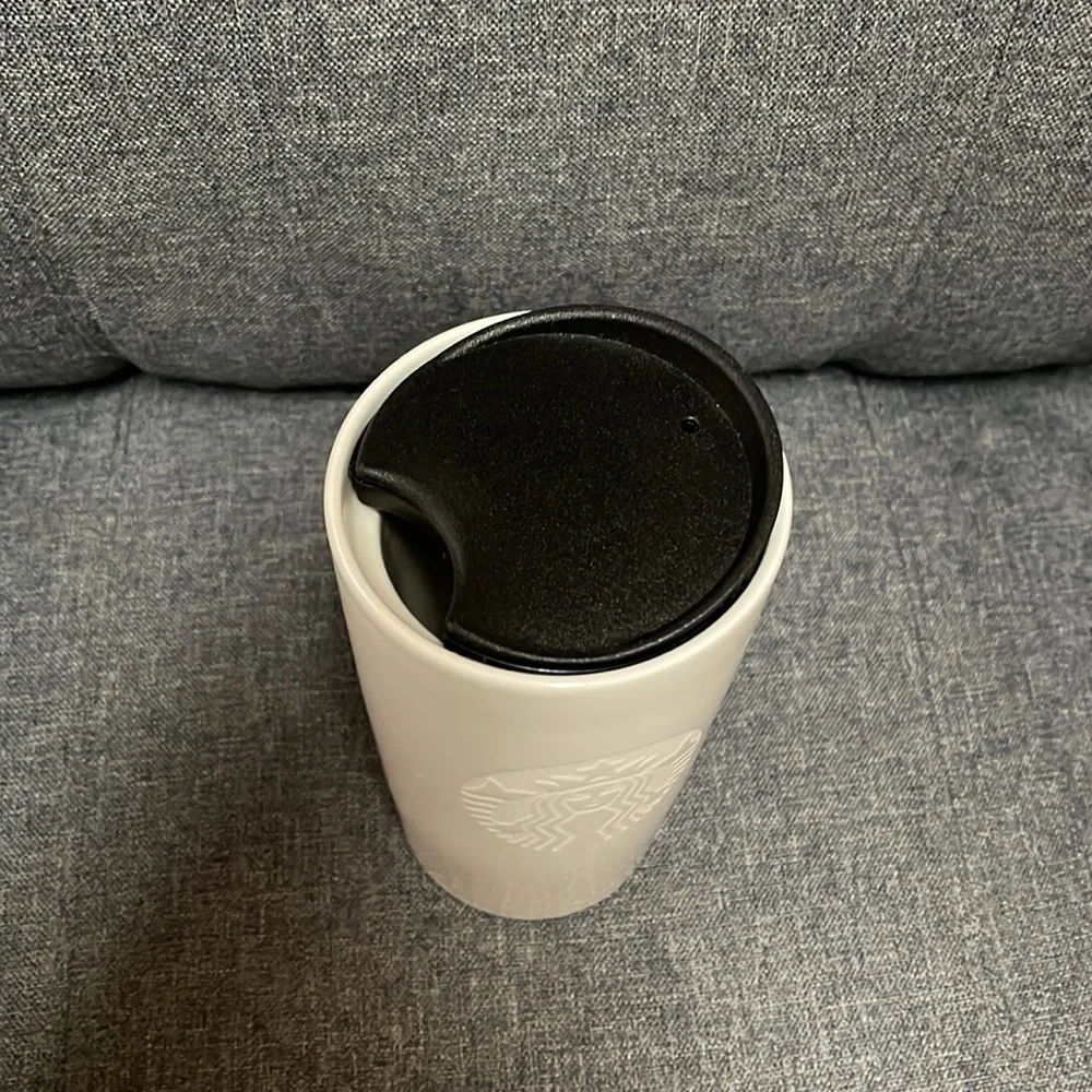 Starbucks Holiday 2020 White Ceramic Travel Mug
